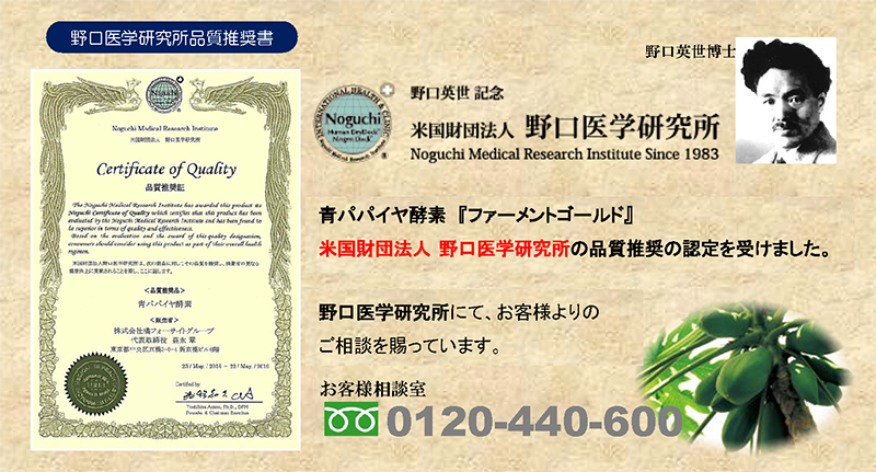 野口医学研究所_品質推奨